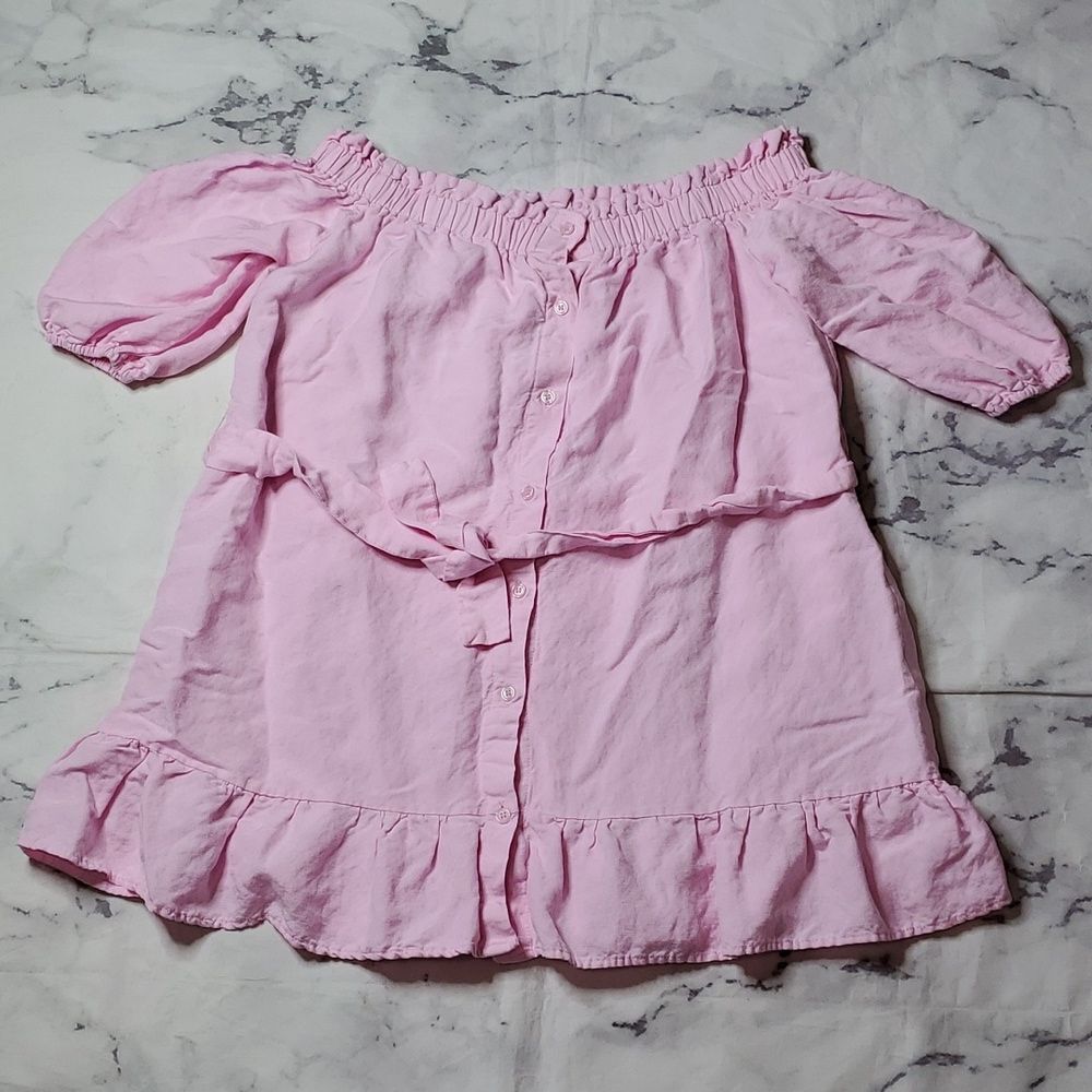 Caitlin Covington x Pink Lily Pink Off the Shoulder Dress